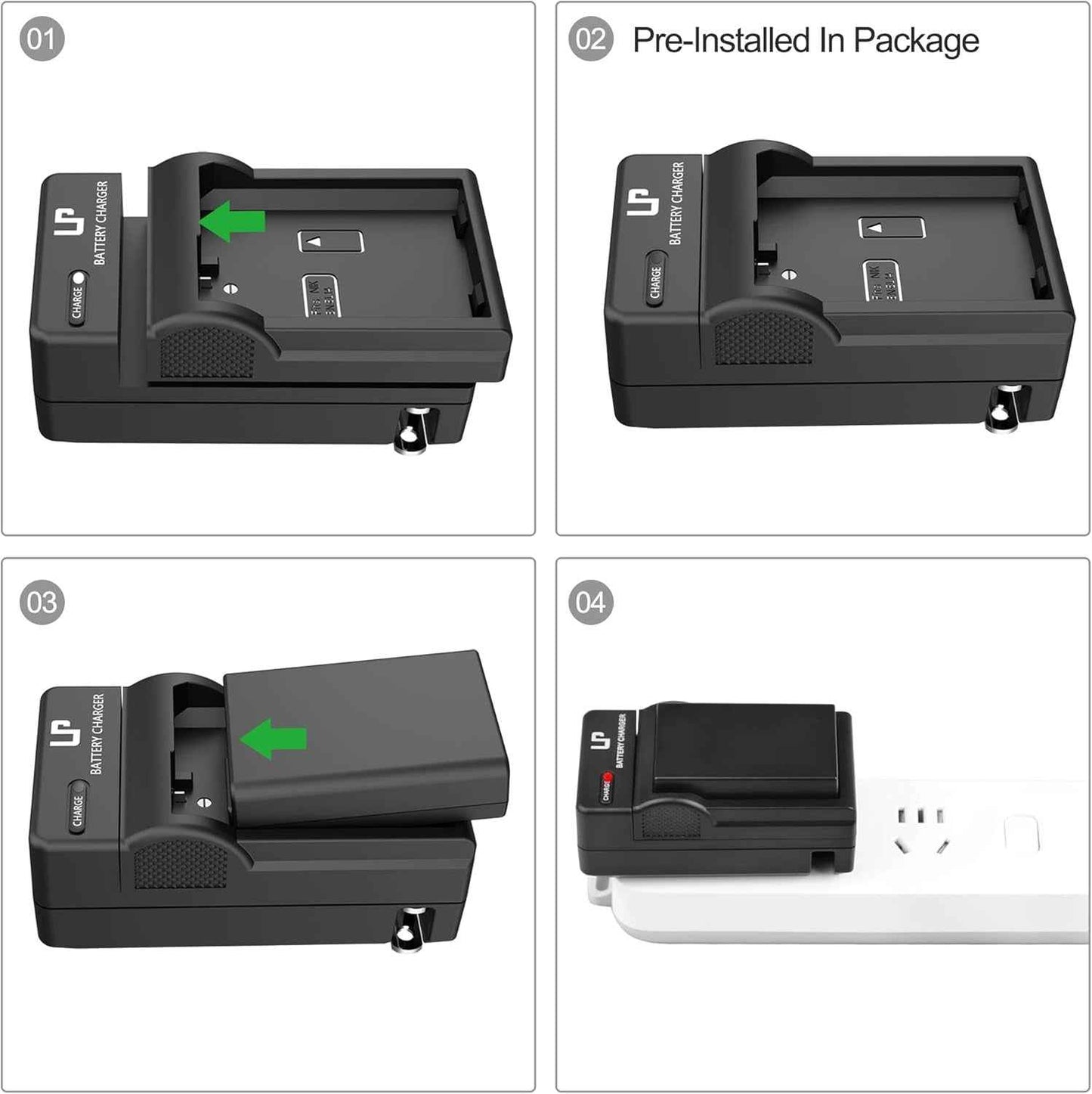EN-EL14 EN El14A Battery Charger Pack, Charger Compatible with Nikon D3500, D5600, D3300, D5100, D5500, D3100, D3200, D5200, D5300, D3400, DF, Cooix P7000, P7100, P7700, P7800 Cameras & More