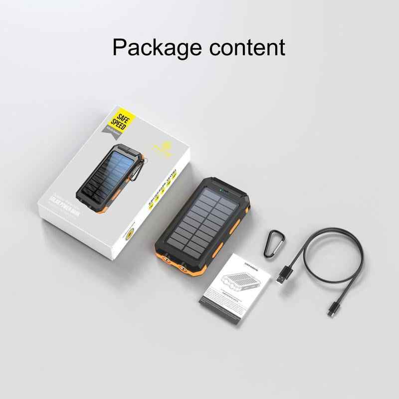 10,000mAh Solar Power Bank