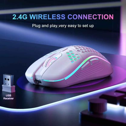 ProGrip™ RGB Gaming Mouse – Wireless. Rechargeable. 3-Speed DPI