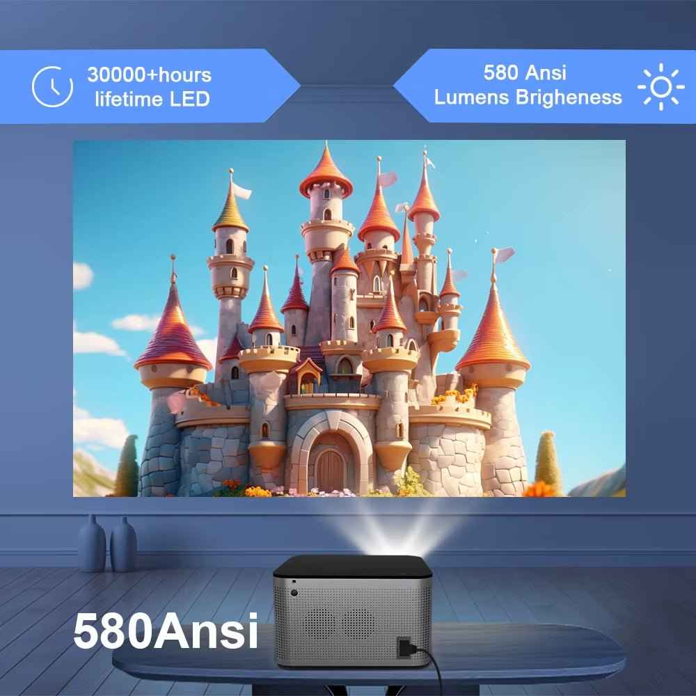CineCast™ 4K Smart Projector – Voice Control. WiFi 6. Cinema Quality
