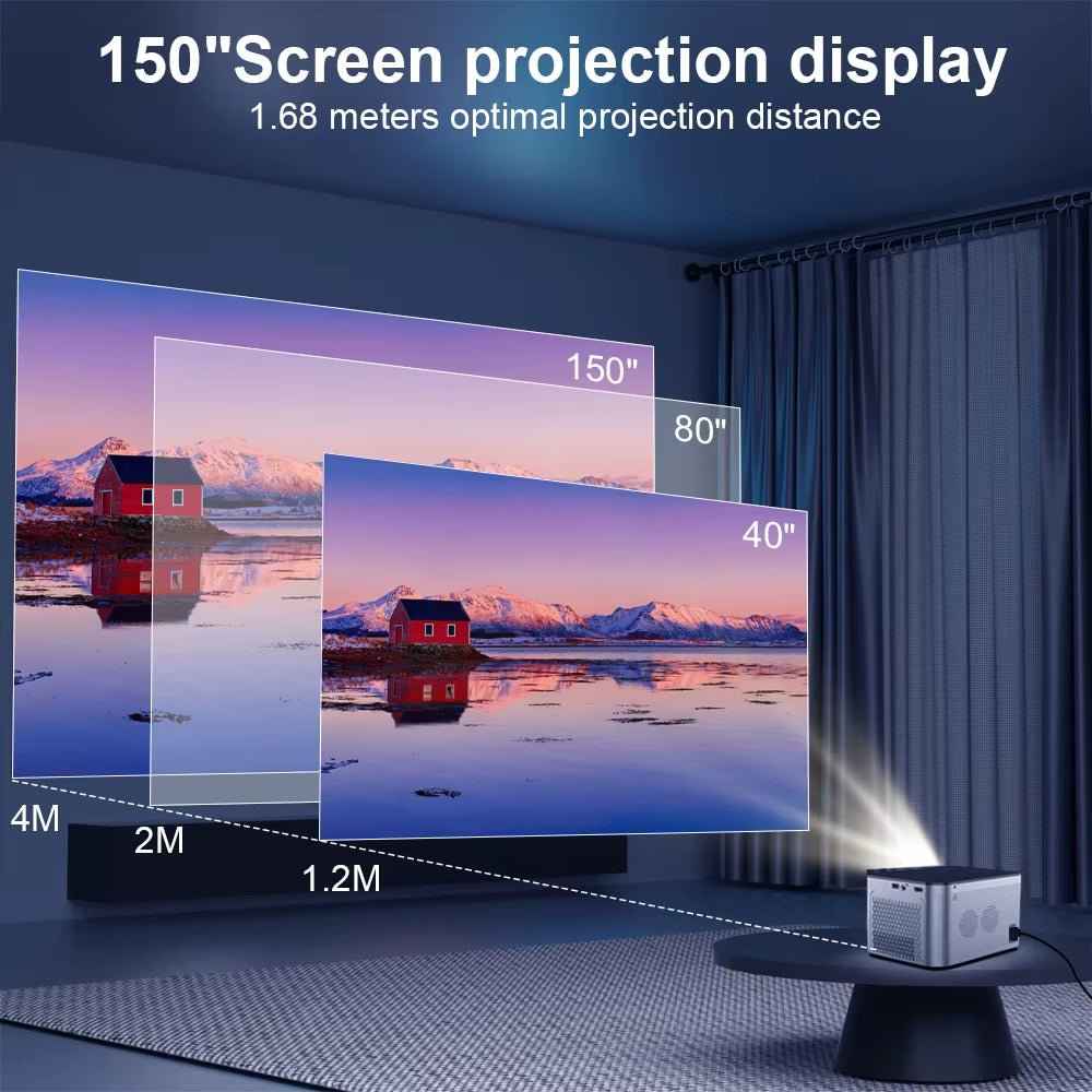 CineCast™ 4K Smart Projector – Voice Control. WiFi 6. Cinema Quality