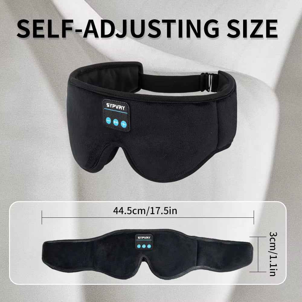DreamTune 3D: Bluetooth Sleep Mask with Wireless Headset & Adjustable Eye Cover
