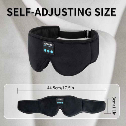 DreamTune 3D: Bluetooth Sleep Mask with Wireless Headset & Adjustable Eye Cover