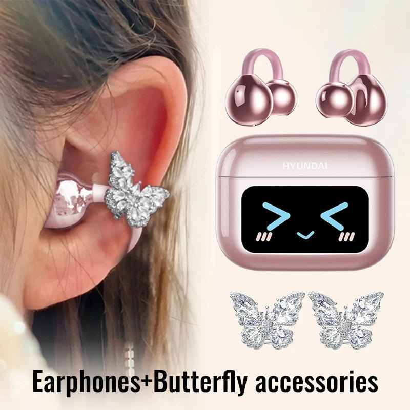 EchoGrip™ M100 ENC Ear Clip Earphones – Style, Sound, and Smart Control