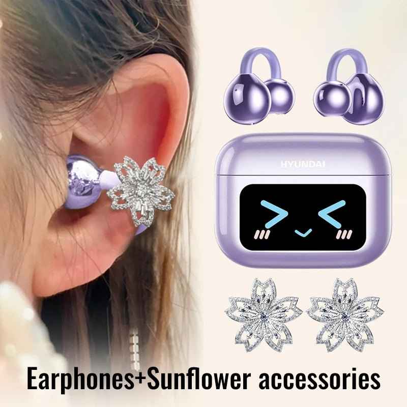 EchoGrip™ M100 ENC Ear Clip Earphones – Style, Sound, and Smart Control