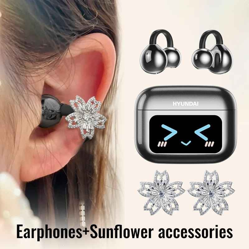 EchoGrip™ M100 ENC Ear Clip Earphones – Style, Sound, and Smart Control