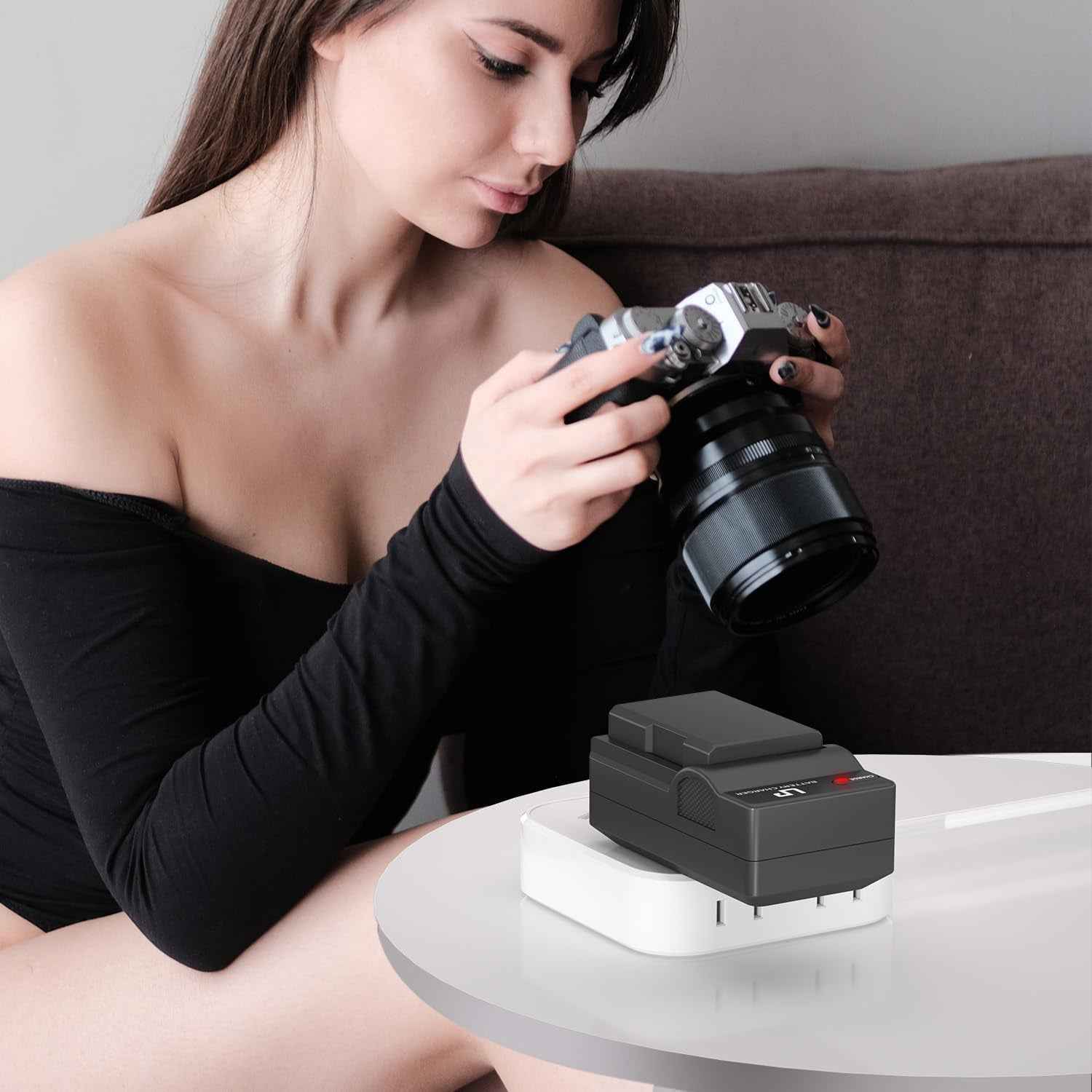 EN-EL14 EN El14A Battery Charger Pack,  Charger Compatible with Nikon D3500, D5600, D3300, D5100, D5500, D3100, D3200, D5200, D5300, D3400, DF, Cooix P7000, P7100, P7700, P7800 Cameras & More