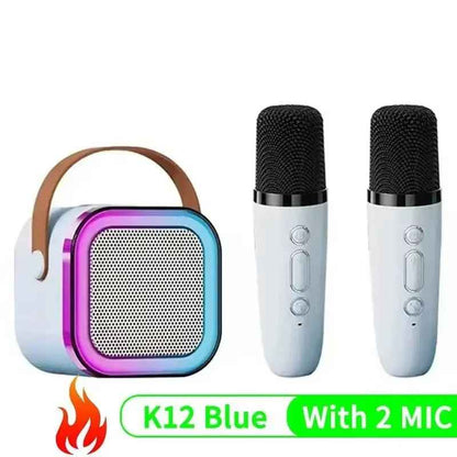 K12 Partypro Wireless Karaoke Speaker – 2 Mics, RGB Lights, Pure Fun