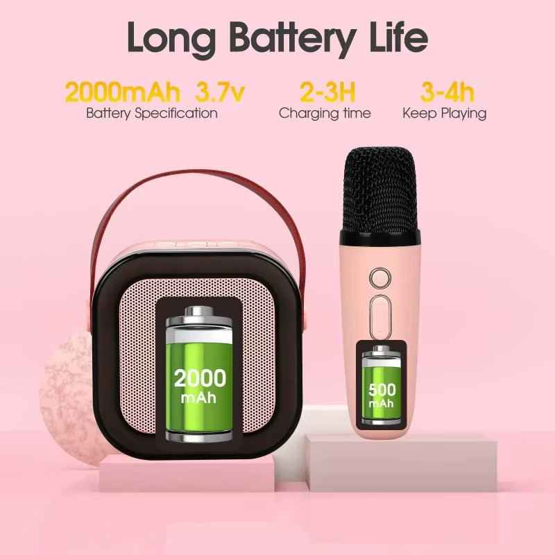 K12 Partypro Wireless Karaoke Speaker – 2 Mics, RGB Lights, Pure Fun