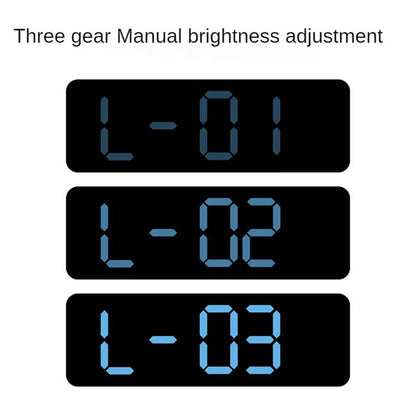 Large LED Digital Wall Clock – With Temperature, Humidity & Week Display