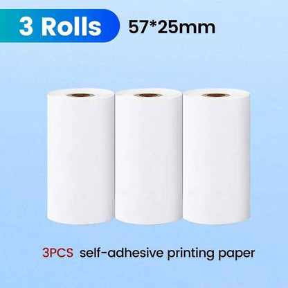 Olaf 57MM Rolls Mini Printer Thermal Paper Label Sticker Self-Adhesive Printing Paper for Mini Printer Kids Instant Print Camera