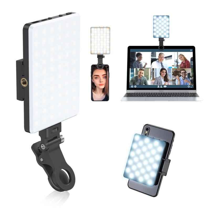 Portable Rechargeable LED Clip-On Selfie Light