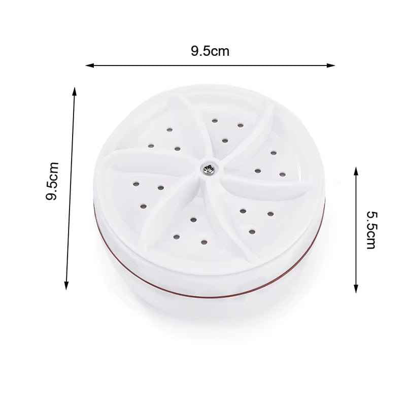 TurboClean™ Mini Washer: USB-Powered Ultrasonic Laundry Solution for Home & Travel