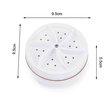 TurboClean™ Mini Washer: USB-Powered Ultrasonic Laundry Solution for Home & Travel